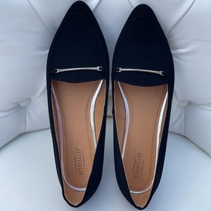 Black Pointed Toe Flats Size 10